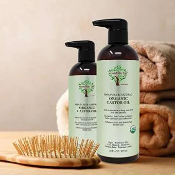 Castor Oil by MOUNTAIN TOP - Organic for Lashes, Brows, Hair