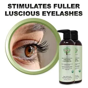 Castor Oil by MOUNTAIN TOP - Organic for Lashes, Brows, Hair