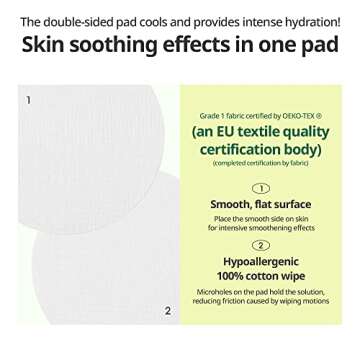 GOODAL Heartleaf Calming Toner Pad for All Skin Types, Houttuynia Cordata Intense Calming Care, Deeply Moisturizing, Instantly Hydrating, and Toning