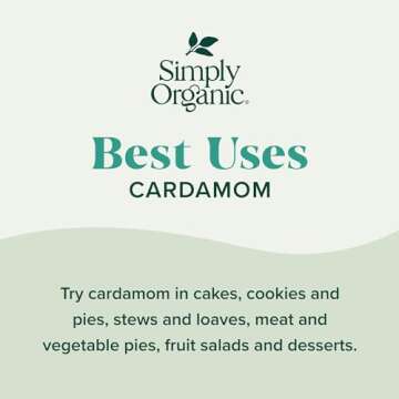Simply Organic Cardamom for Flavorful Cooking