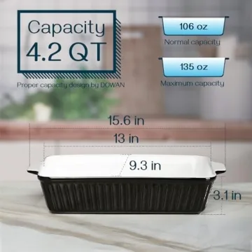 DOWAN 9x13-Inch Casserole Dish for Versatile Baking