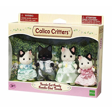 Calico Critters Adorable Tuxedo Cat Family Play Set