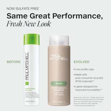 Paul Mitchell Super Smooth Shampoo, Controls Frizz, Adds Softness, For Frizzy Hair