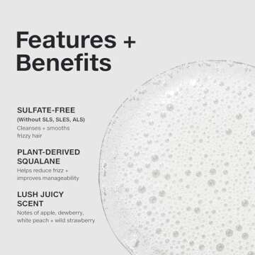 Paul Mitchell Super Smooth Shampoo, Controls Frizz, Adds Softness, For Frizzy Hair