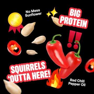 COOL BIRDS Hearts on Fire Hot Bird Seed – Squirrel-Proof Seed