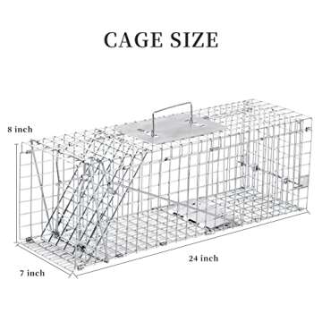 Meibangzz Animal Traps,Live Animal Trap for Cats,Rabbits, Squirrels,cat Trap for Stray Cats, Live Tr...