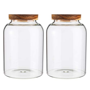 Large Glass Food Storage Jars with Airtight Lids