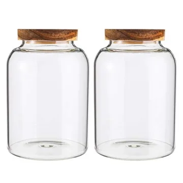 Large Glass Food Storage Jars with Airtight Lids