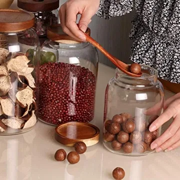 Large Glass Food Storage Jars with Airtight Lids