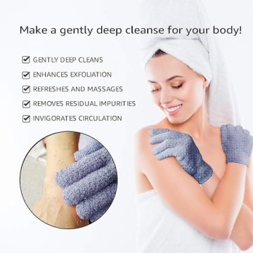 Evridwear Exfoliating Bath Gloves for Effective Exfoliation
