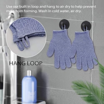 Evridwear Exfoliating Bath Gloves for Effective Exfoliation