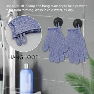Evridwear Exfoliating Bath Gloves for Effective Exfoliation
