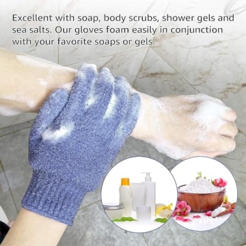 Evridwear Exfoliating Bath Gloves for Effective Exfoliation