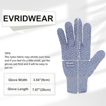 Evridwear Exfoliating Bath Gloves for Effective Exfoliation