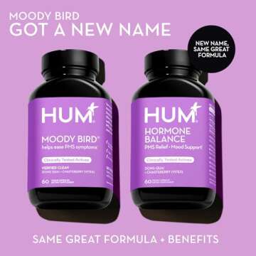 HUM Hormone Balance - Supplement for Women's Health - Support for Cramps, Cravings, Irritability & H...