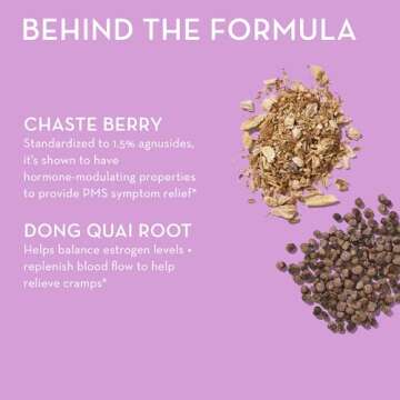 HUM Hormone Balance - Supplement for Women's Health - Support for Cramps, Cravings, Irritability & Hormonal Balance - Chasteberry & Dong Quai Women's Monthly Support (60-Count)