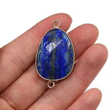 Zotoone Natural Crystal Stone Pendants - 5Pcs Jewelry Connectors