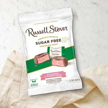 Russell Stover Sugar Free Strawberry Cream Delightful Treats