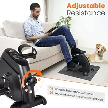 AGM Mini Exercise Bike for Arms and Legs - Compact & Quiet Fitness