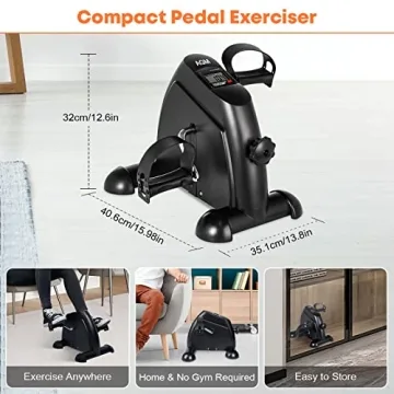 AGM Mini Exercise Bike for Arms and Legs - Compact & Quiet Fitness