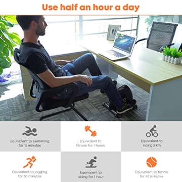 AGM Mini Exercise Bike for Arms and Legs - Compact & Quiet Fitness