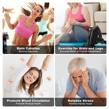 AGM Mini Exercise Bike for Arms and Legs - Compact & Quiet Fitness