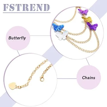 Fstrend Silver Fringe Tassel Body Chain for Women