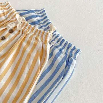 Ashmyova Cotton Stripe Shorts for Boys 3-4 Years