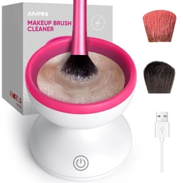 Alyfini Makeup Brush Cleaner Machine - Effortless Brush Cleaning for Makeup Lovers