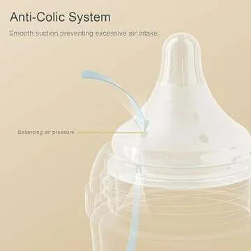 Gulicola 4 Pack Natural Glass Baby Bottles - Safe Nursing Set