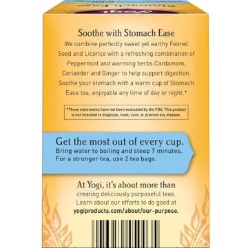 Yogi Tea - Stomach Ease - Organic Herbal Tea for Digestion