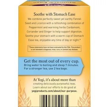 Yogi Tea - Stomach Ease - Organic Herbal Tea for Digestion