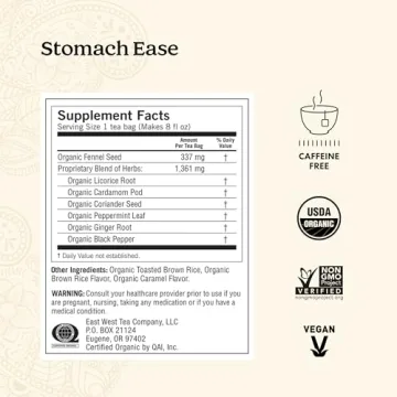 Yogi Tea - Stomach Ease - Organic Herbal Tea for Digestion