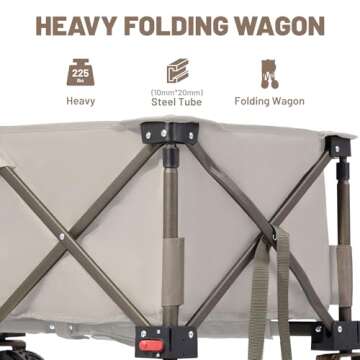 All Terrain Timber Ridge Collapsible Wagon for Outdoors