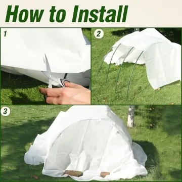 Gardzen Thicker Plant Covers 1.5oz, 10ft x 30ft