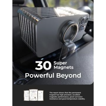 LISEN MagSafe Car Mount - Secure Magnetic Phone Holder