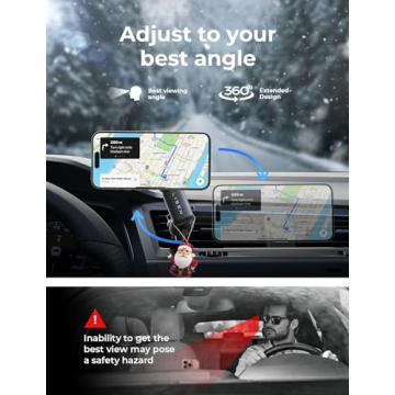 LISEN MagSafe Car Mount - Secure Magnetic Phone Holder