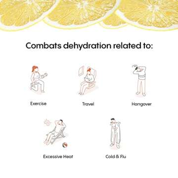 Hydralyte Shay Mitchell Low Sugar Rapid Rehydration - Lightly Sparkling Electrolyte Powder Packets, Lemon Squeeze | Travel Essential - Workout Essential - Recovery Powder (18 Count)