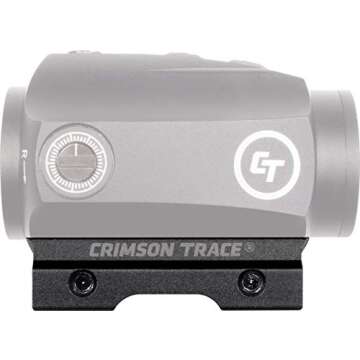 Crimson Trace Low Sight Mount for the CTS-1000 with Pic Rail Attachment, Heavy Duty Construction and Low Profile Design for Shooting, Competition and Range