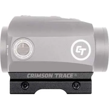 Crimson Trace Low Sight Mount for the CTS-1000 with Pic Rail Attachment, Heavy Duty Construction and Low Profile Design for Shooting, Competition and Range