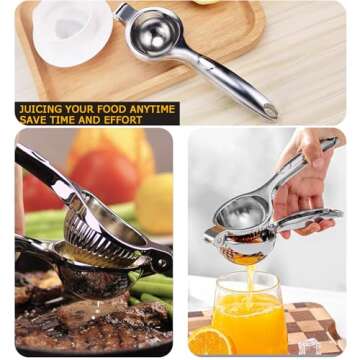 Lemon Squeezer - Lemon Squeezer Manual Citrus Juicer - Lemon Manual Press Juicers Stainless Steel - ...