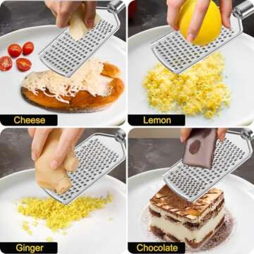 Lemon Squeezer - Lemon Squeezer Manual Citrus Juicer - Lemon Manual Press Juicers Stainless Steel - Lime Squeezer Lemon Juicer Squeezer with Grater