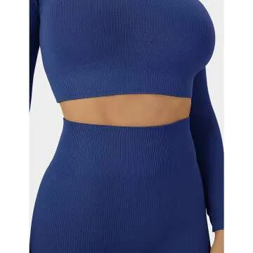 Buttergene Women's Workout Set - Seamless Long Sleeve