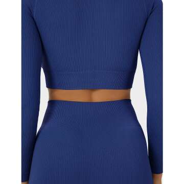 Buttergene Women's Workout Set - Seamless Long Sleeve