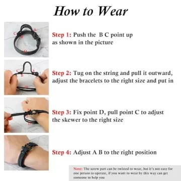 Adjustable Leather Bracelet for 10 Year Old Boys