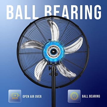 Tornado 20 Inch High Velocity Metal Oscillating Fan