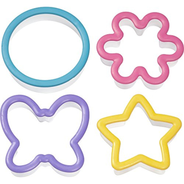 Wilton 4-Piece Comfort Grip Cookie Cutter Set: Assorted Shapes for Fun Baking