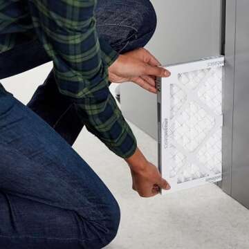 Amazon Basics 12x12x1 Air Filter 6 Pack, Merv 8 AC Furnace Filters