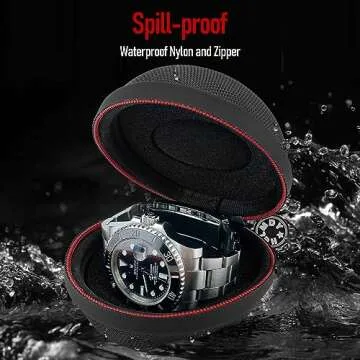 HELMDY Travel Watch Case - Waterproof Organizer for Men & Women