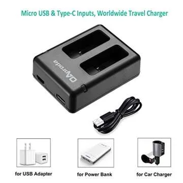 OAproda 2 Pack GoPro Replacement Battery and Charger